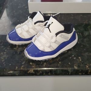 Jordan 11 low; size 9 infant